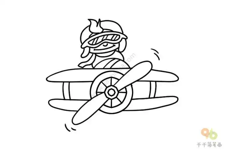 员简笔画图片教程如何画小小飞行员的简笔画飞机飞行员卡通简笔画大全