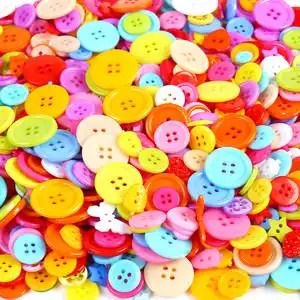 儿童纽扣 彩色树脂扣子幼儿园圆形贴画创意手工制作材料diy粘贴画