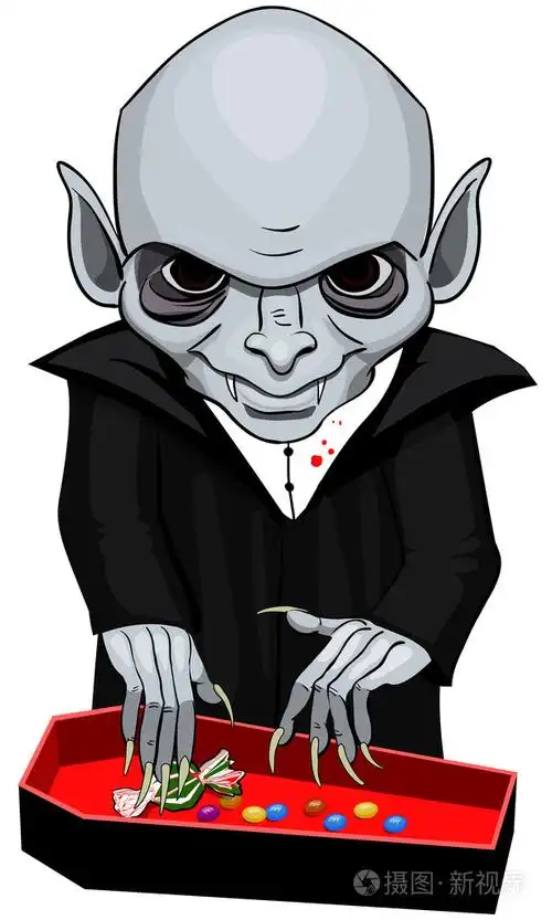 万圣节吸血鬼插画-正版商用图片06no1b-摄图新视界