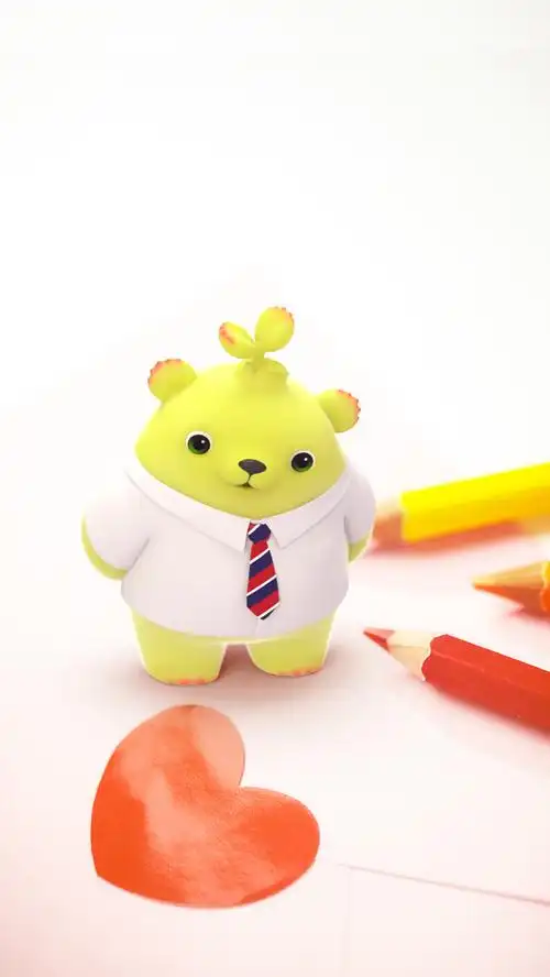 【高清壁纸】萌芽熊情侣系列