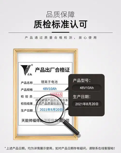 天能锂电池48v10ah银鱼款新国标女式电动自行车代驾折叠车锂离子48v锂