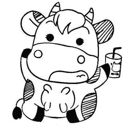 牛简笔画可爱卡通牛简笔画可爱