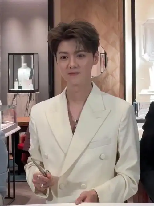 鹿晗耳饰#活动现场路人镜头下live生图的鹿晗!#鹿晗 杭州