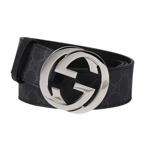 00折后价￥4380正品gucci/古驰皮带男真皮双g古奇腰带411924男士酷奇