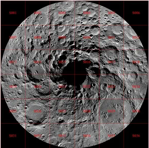 嫦娥二号绕月卫星拍摄的月球南极,来源:http://moon.bao.ac.