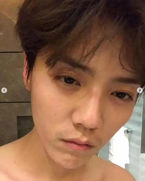 鹿晗晒宅家自拍胡子拉碴发型凌乱,豪宅内景首曝光风格复古典雅