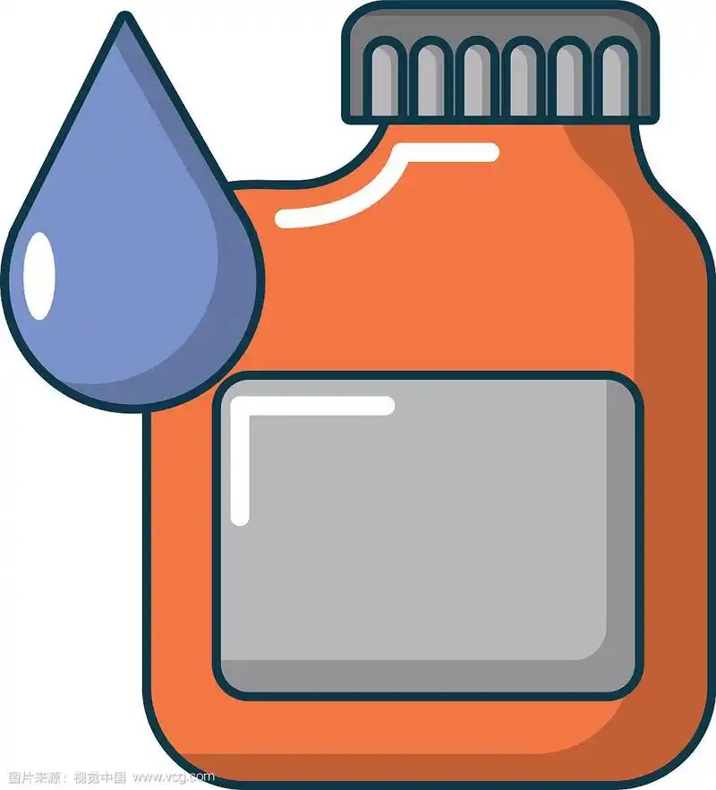 发动机机油图标卡通风格