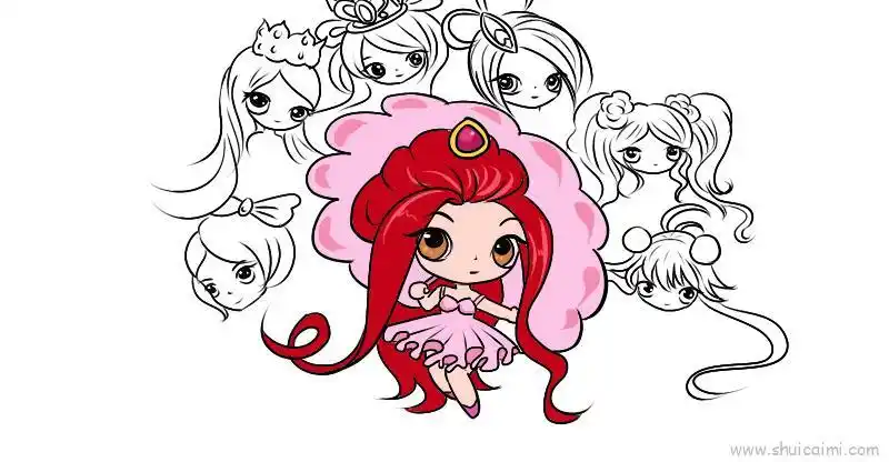 画,叶罗丽七个仙子画法简笔画,叶罗丽七个仙子怎么画相关的简笔画内容