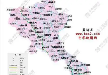 四川攀枝花市盐边县交通示意图