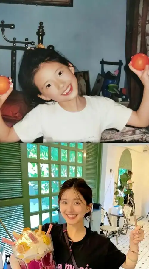 赵露思上小学时的毕业照#露思宝贝小学毕业照,尊嘟好可爱啊,小时候就