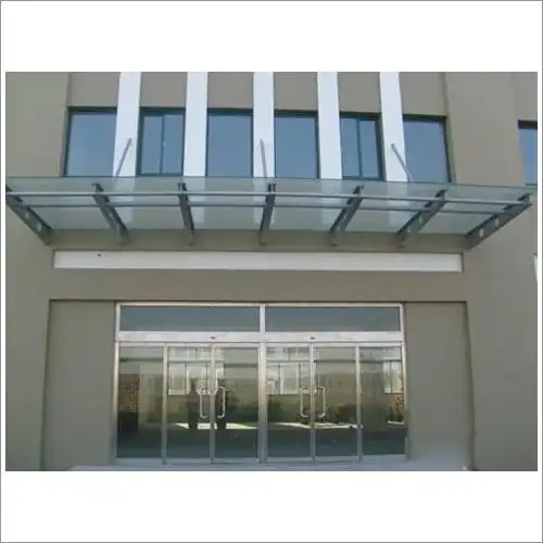 写字楼门口 b>玻璃雨棚 /b>