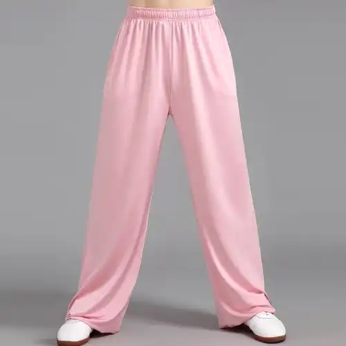 太极裤女牛奶服拳裤子春夏季武术灯笼裤练功服裤太极服