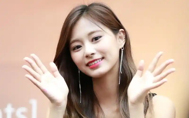 twice周子瑜几张高清壁纸身穿黑色吊带礼服微微一笑很倾城