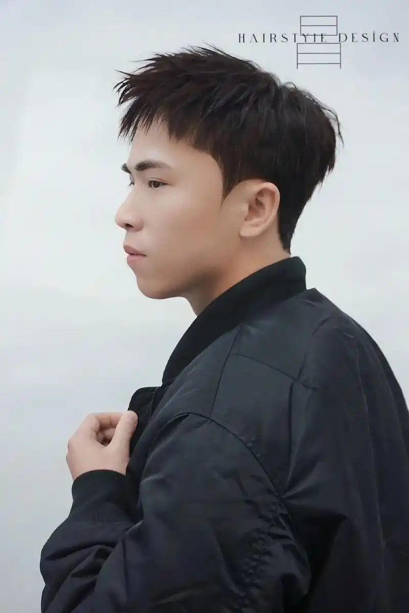 国潮男发凌乱微分前刺