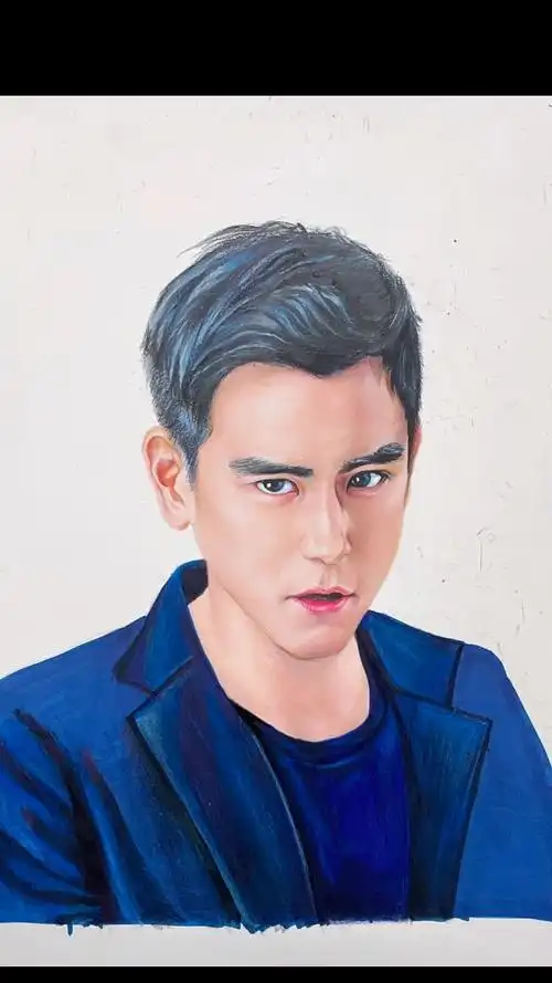 彩铅 手绘彭于晏#彩铅手绘# #彭于晏_哔哩哔哩_bilibili