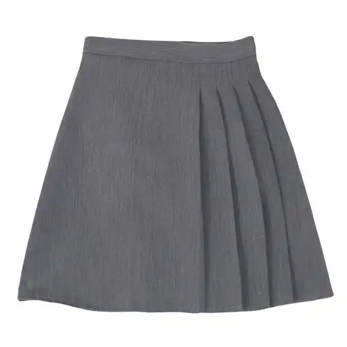 yibusheng半身裙2021春秋夏季百褶裙新款女装灰色短裙高腰a字裙潮ins