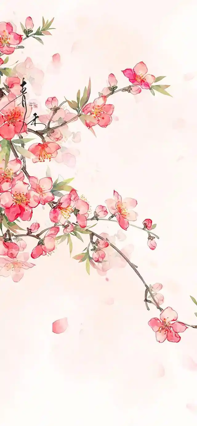 分享一些小清新古风中国风插画壁纸