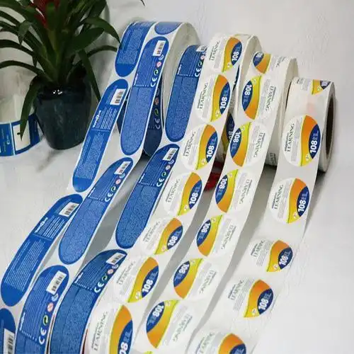 外贸日用品标签/外包装不乾胶标签/定做不乾胶印刷/彩印牛皮贴纸不乾