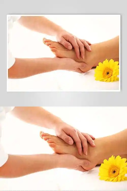 简约按摩足疗摄影图
