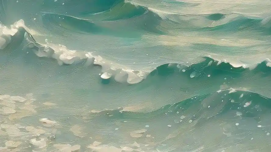 蓝色背景图海面水滴壁纸💧🌊