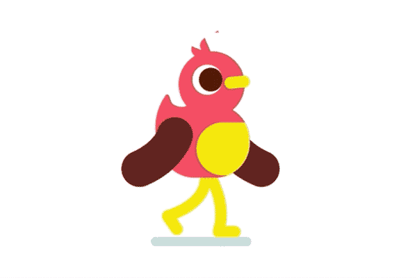 [中文字幕] 老外做的可爱小鸟循环走路ae动画教程