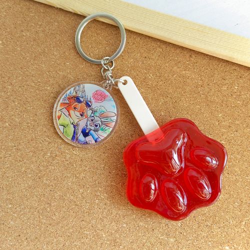 疯狂动物城仓鼠爪子雪糕爪爪冰棍挂件亚克力树脂挂饰钥匙扣