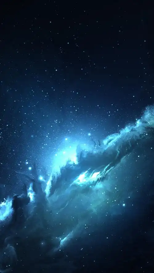 美丽的星云星系蓝光星星5k