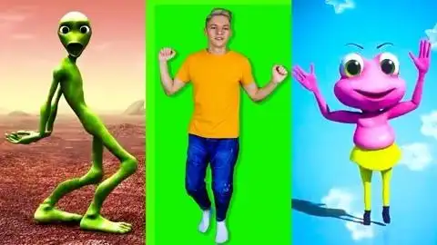 搞笑模仿秀:模仿现实生活中的外星人跳舞,僵硬的动作超级逗!