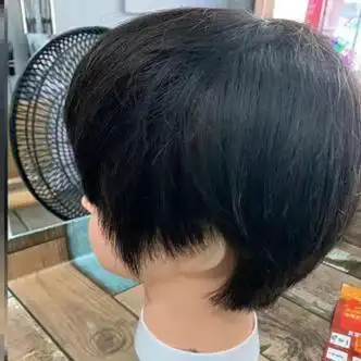 天使丝丝假人头模型头美发头模全真男发真发男假头模特头练习男士短发