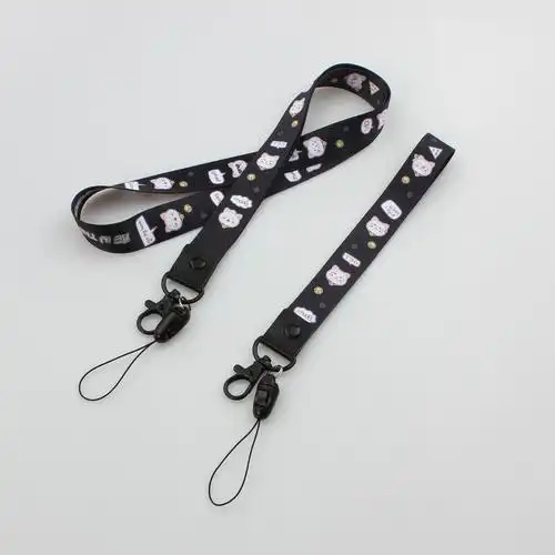 爆款热转印两用卡通手机挂绳长短款手腕带可来图来样定制质量保证