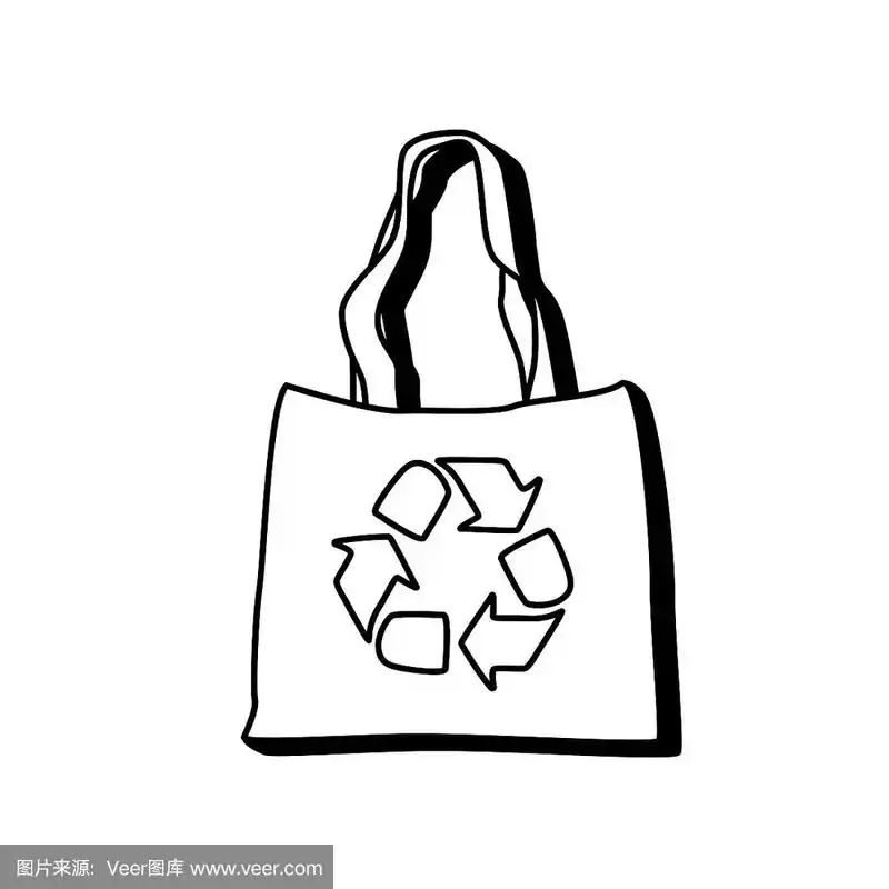 可再用袋矢量图
