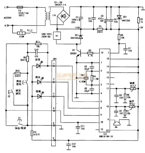 电饭锅的电途图与管事意旨及火马电竞维筑能力(图1)