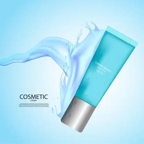 创意矢量口红元素无缝背景