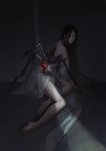 破茧-思堂_蜘蛛,少女,光_涂鸦王国插画