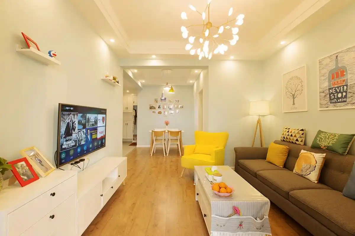 晒70平二居室简装实景图看过的朋友都收藏了装修时参考用