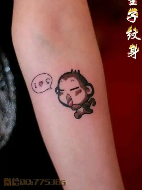 小猴子大闹天宫_纹身图案手稿图片_ 生子纹身 的纹身作品集