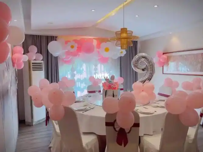 生日包间气球布置