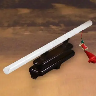 高档乐器女生竹节白玉学生入门收藏箫