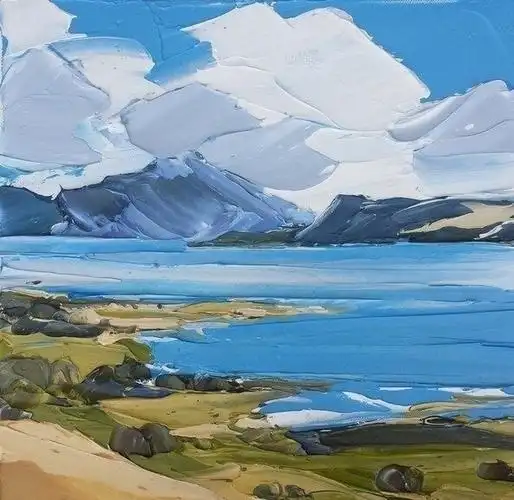 重油彩风景,不敢画笔触不敢用颜料的美术生一定要看!|美术生|油彩|颜