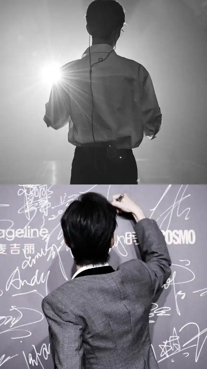 肖战# 一些令人心动的背影