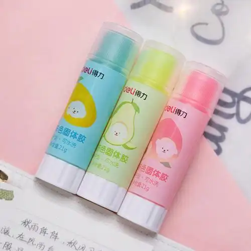 得力 9628果冻色固体胶