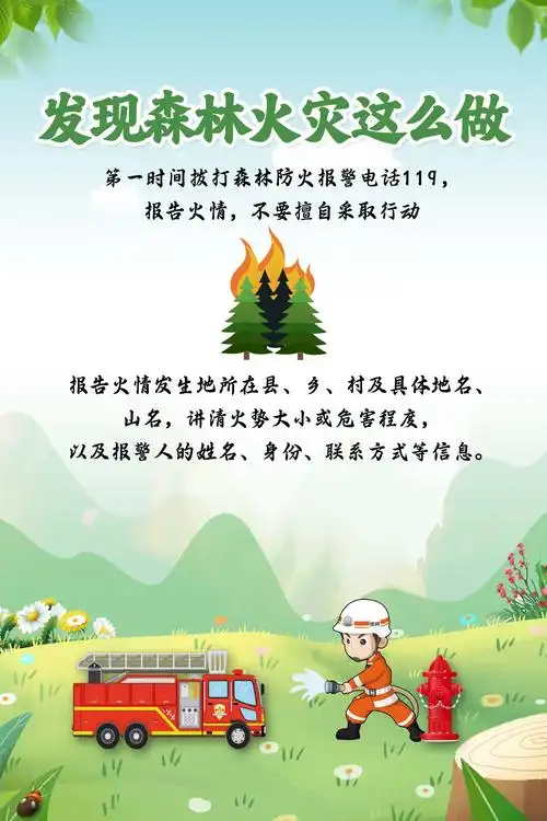 森林防火宣传海报
