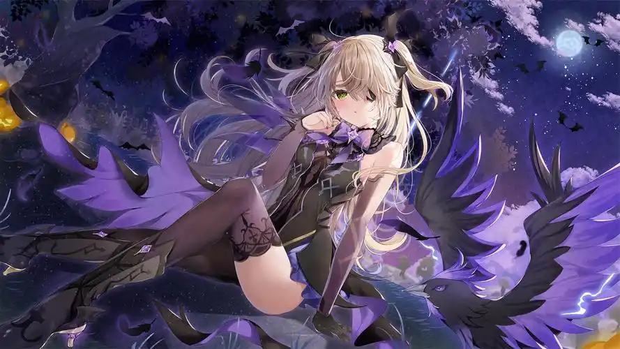 萌系治愈动漫美少女桌面壁纸