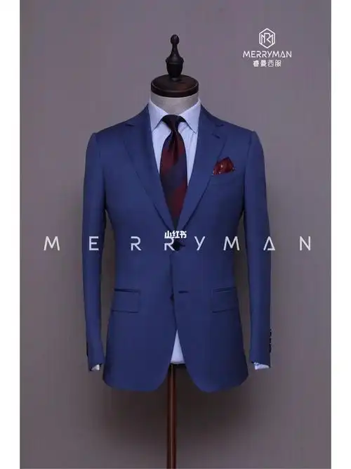 衣橱必备明亮气质的宝石蓝西服93成都西服