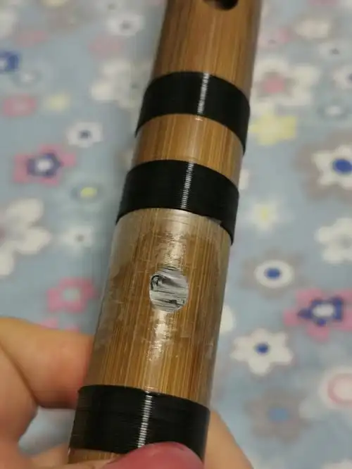 笛膜保护器把笛膜戳了个洞洞