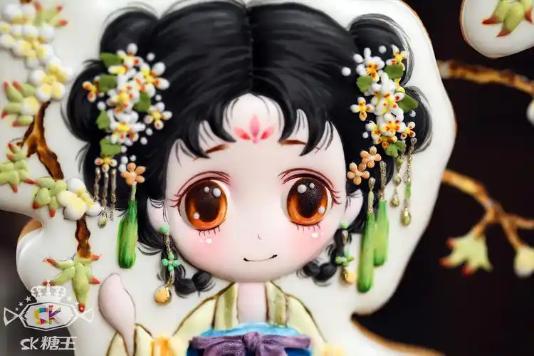 糖霜饼干 也可以很古风可爱至极,萌化人心,关键还能吃的q版古风糖霜小