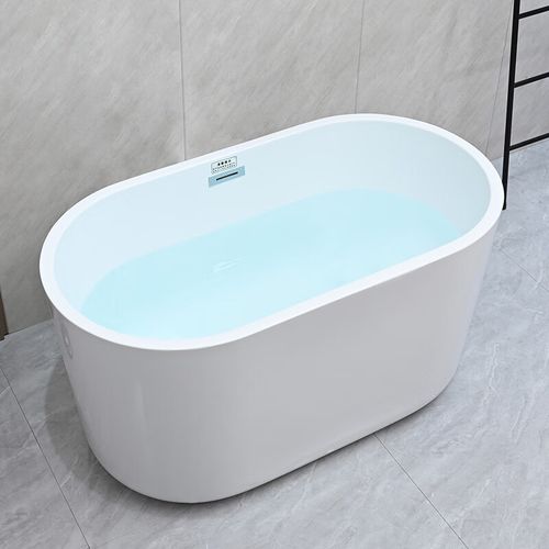 帕力美小户型坐式日式深泡家用浴缸独立泡澡可移动一米亚克力浴盆