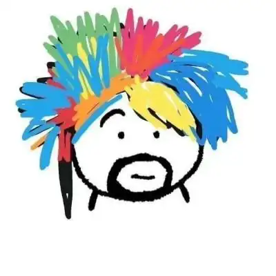 简笔画大胡子沙雕趣味头像图片