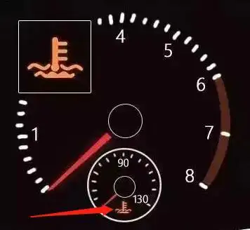 冷却液温度过高或者冷却系统发生故障,这个时候,尽量是不要再开了