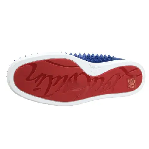 法国克里斯提·鲁布托christian louboutin男式宝蓝色运动鞋尺码:43.